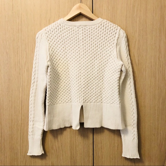 1. STATE // Ecru Waffle Knit Sweater - Picture 2 of 6